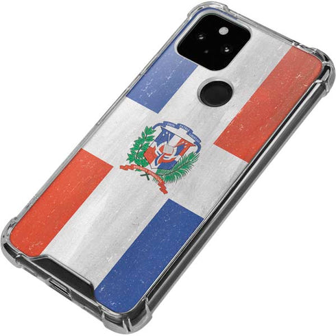 Dominican Republic Flag Faded Google Pixel 4a 5G Clear Case